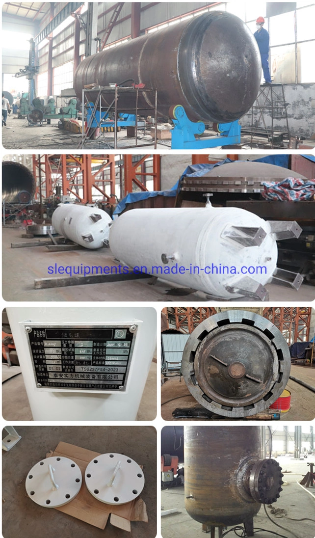 High Temperature Pressure Vessels PTFE Tanks Horizontal PTFE Lined Vessels